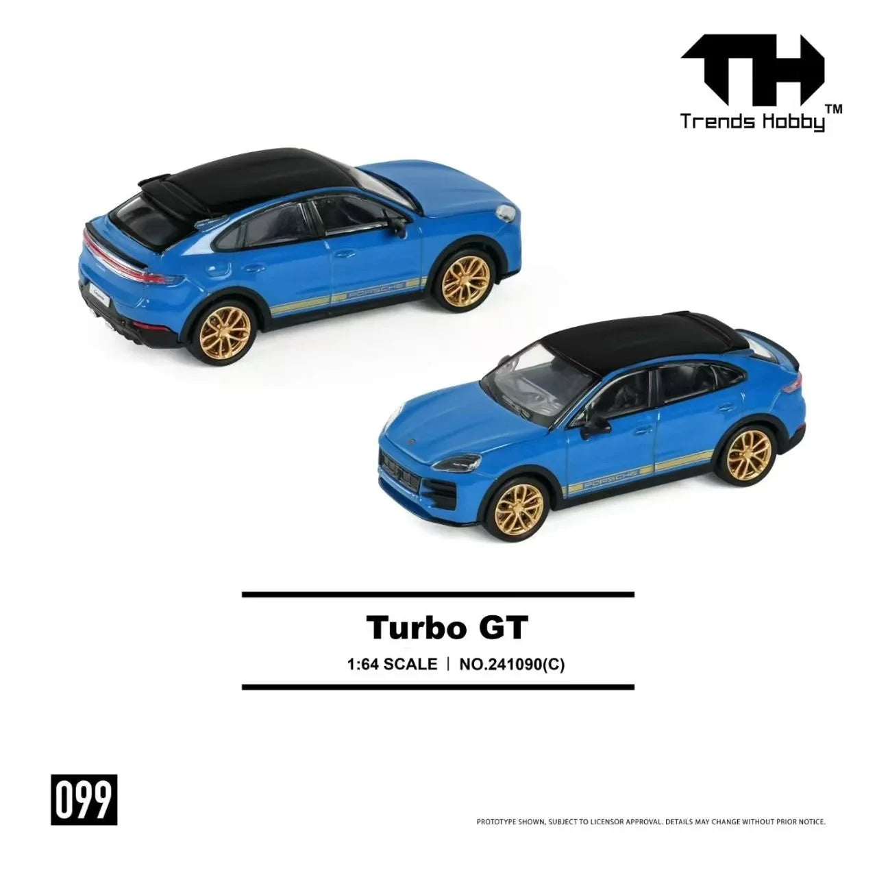 Trends Hobby 1:64 GT1 LM 1988 #26 Champion White / Turbo GT Diecast Model Car