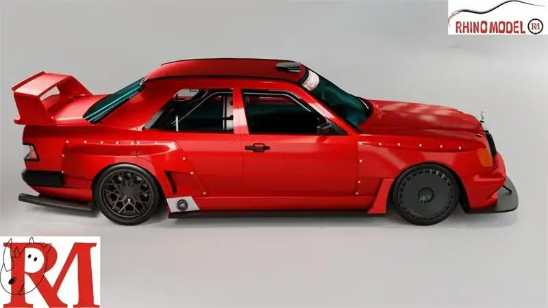 [PreSale] Rhino Model RM 1:64 W124 Silver / Red Limited499 Diecast Model Car