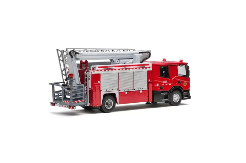 MASDI 1:64 fire engine Aerial Die-Cast Car Model Miniature Gifts