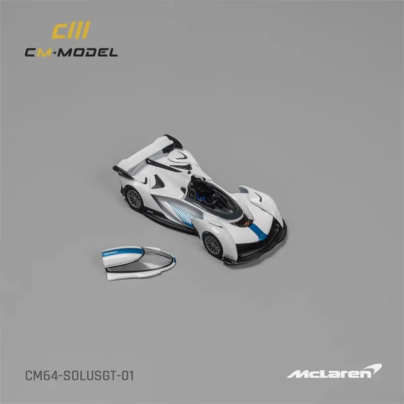 CM MODEL  1:64  SolusGT Blue White Diecast Model Car
