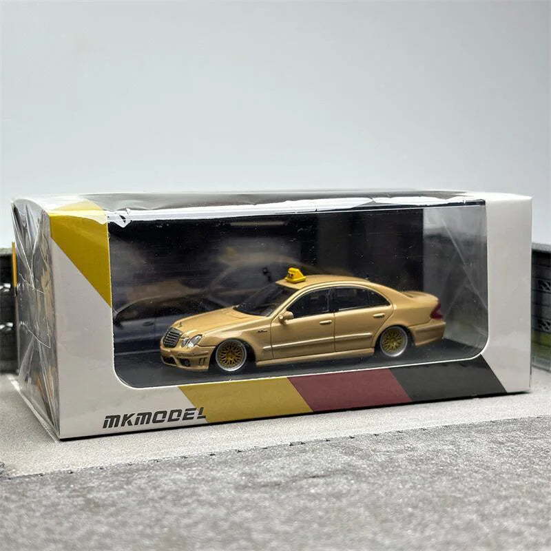 MK MODEL 1:64 E63 W211 Taxi Yellow Diecast Model Car