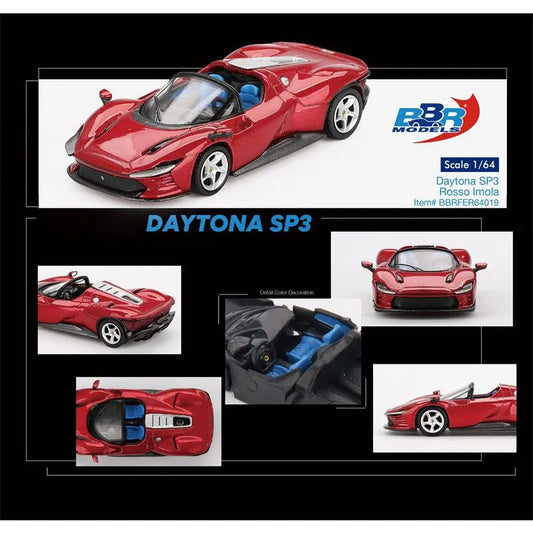 BBR 1:64 Daytona SP3 Rosso Imola