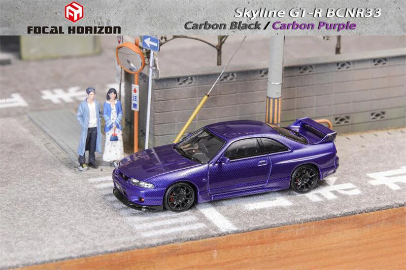 Focal Horizon FH 1:64 GTR R35 Black / White R33 Full Carbon