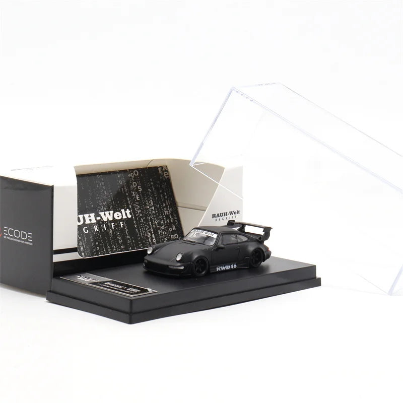 Decode 1:64 RWB Rauh-Welt black matt Diecast Model Car