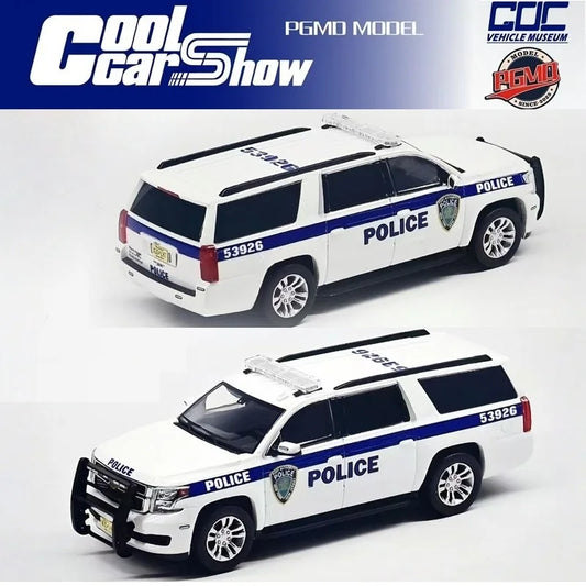 PGMD & GOC 1:64 Suburban Police New Jersey CoolcarShow Exclusive Die-Cast Car Model Miniature Gifts