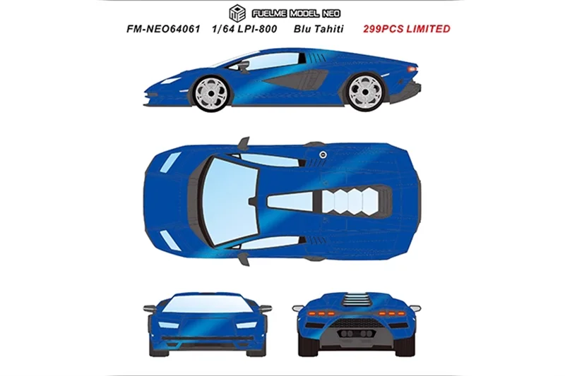 Fuelme 1:64 Diablo GTR Countach LPI800-4 Resin Model Car