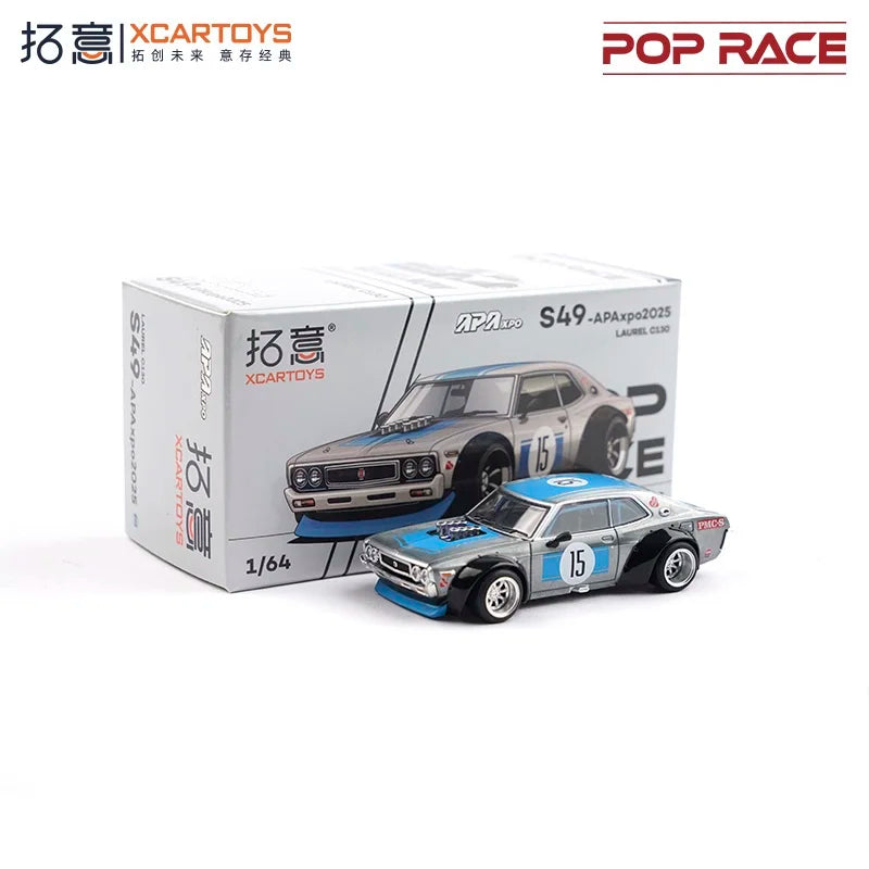 Xcartoys x Pop Race 1:64 LAUREL C130 Die-Cast Car Model Collection Miniature Gifts