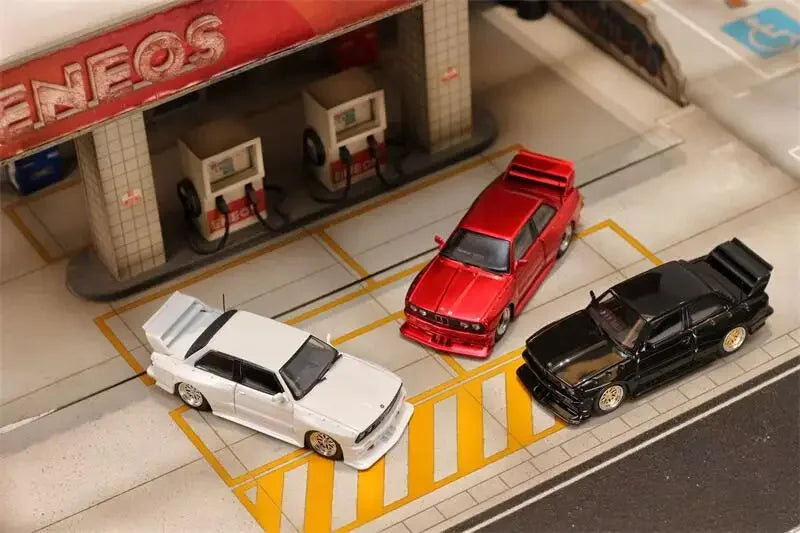SW 1:64 Black White Red E30 M3 LTO Diecast Model Car