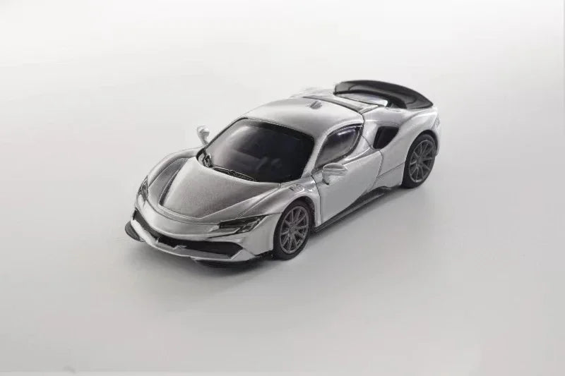 Stance Hunters 1:64 Novitec SF90 Silver Limited499 Diecast Model Car
