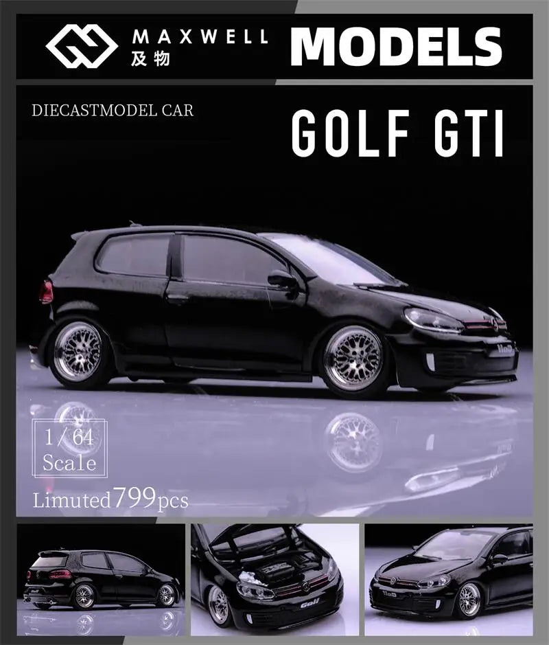 MaxWell 1:64 GOLF GTI MK6 limited799 Diecast Model Car