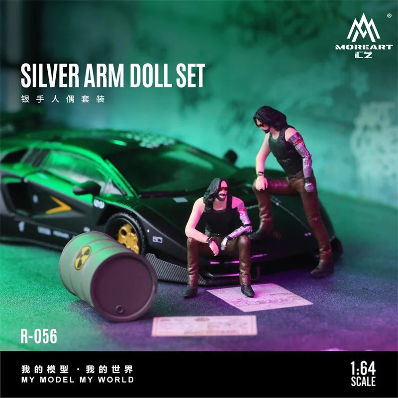 MoreArt 1:64 Cyber Johnny Silverhand Figure Set