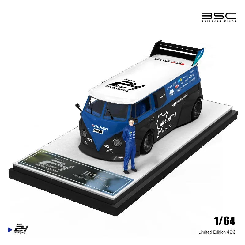 BSC 1:64 STI T1 Wrangler Figures set Trailer set limited499 Diecast Model Car