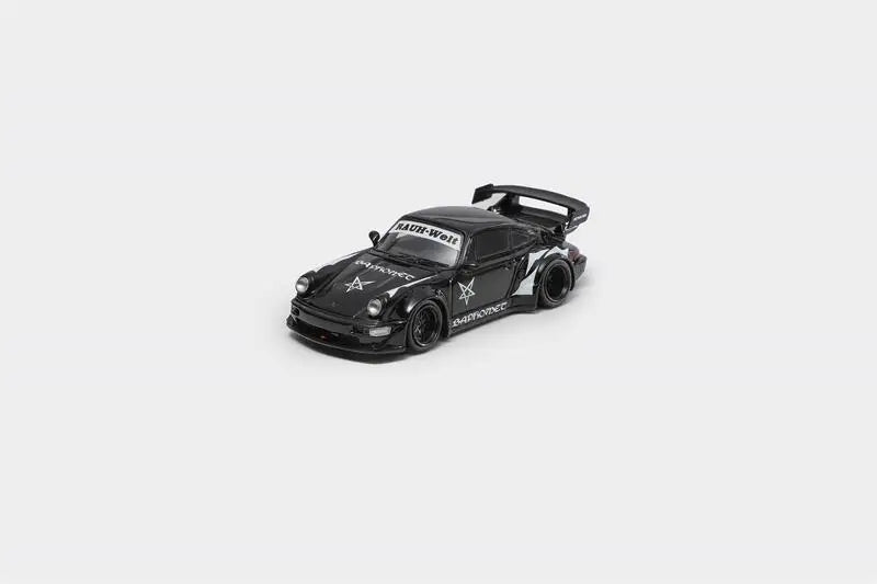 Fast Speed FS 1:64 Rauh Welt RWB964 Wide Body White Orange / Orange / Black Limited499 Diecast Model Car