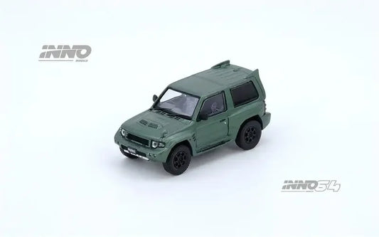 PreSale INNO 1:64 PAJERO EVOLUTION Satin Green Die-Cast Car Model Collection Miniature