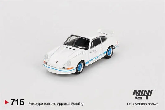 **Pre-Order** MINI GT 1:64 RS 2.7 Grand Prix White with Blue Livery LHD Diecast Model Car