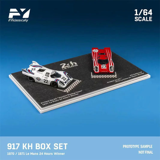 [PreSale]  Findclassically 1:64 917K Martini #22 & red #23 two cars set Limited200 Diecast Model Car