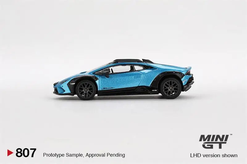 **Pre-Order** MINI GT 1:64 Lambo Huracán Sterrato Blu Aegir Blue LHD Diecast Model Car