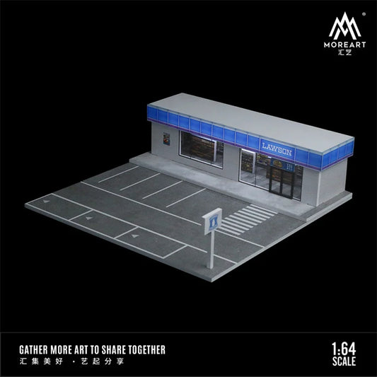 MoreArt 1:64 convenience store lighting version assembly scene model Diorama