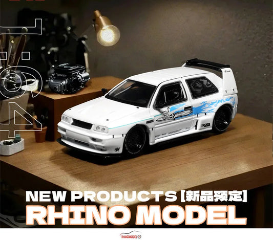 Rhino Model RM 1:64 Golf Mk3 white Diecast Model Car