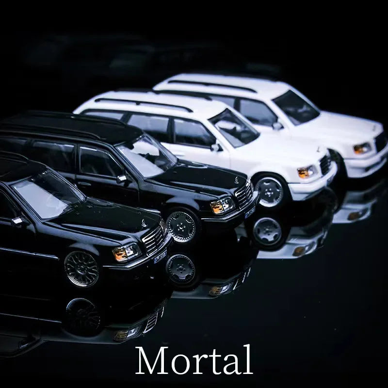Mortal 1:64 MB S124 / Lowride with BBS wheels Diecast Model Car
