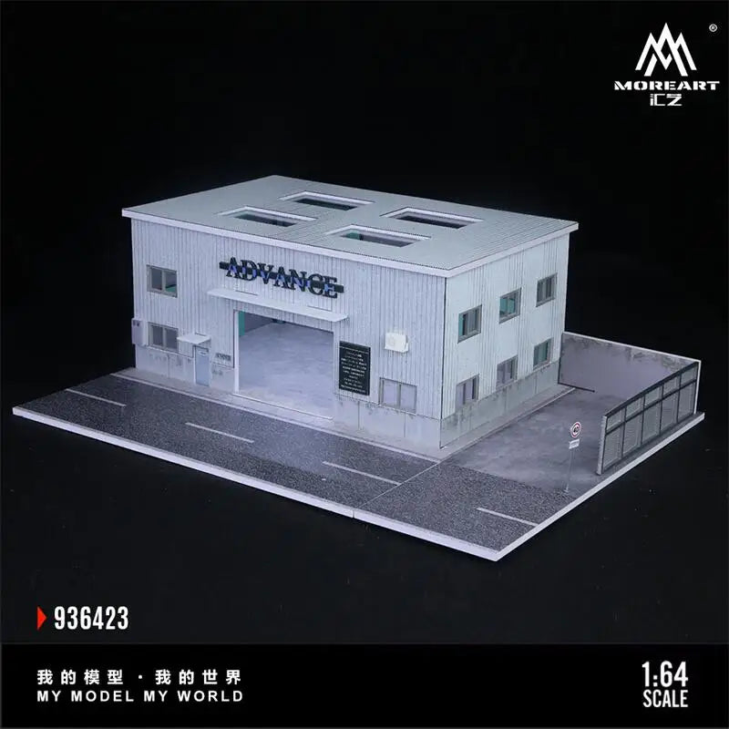 Time Micro MoreArt 1:64 YOKOHAMA Repair Shop Garage RWB Factory building Diorama