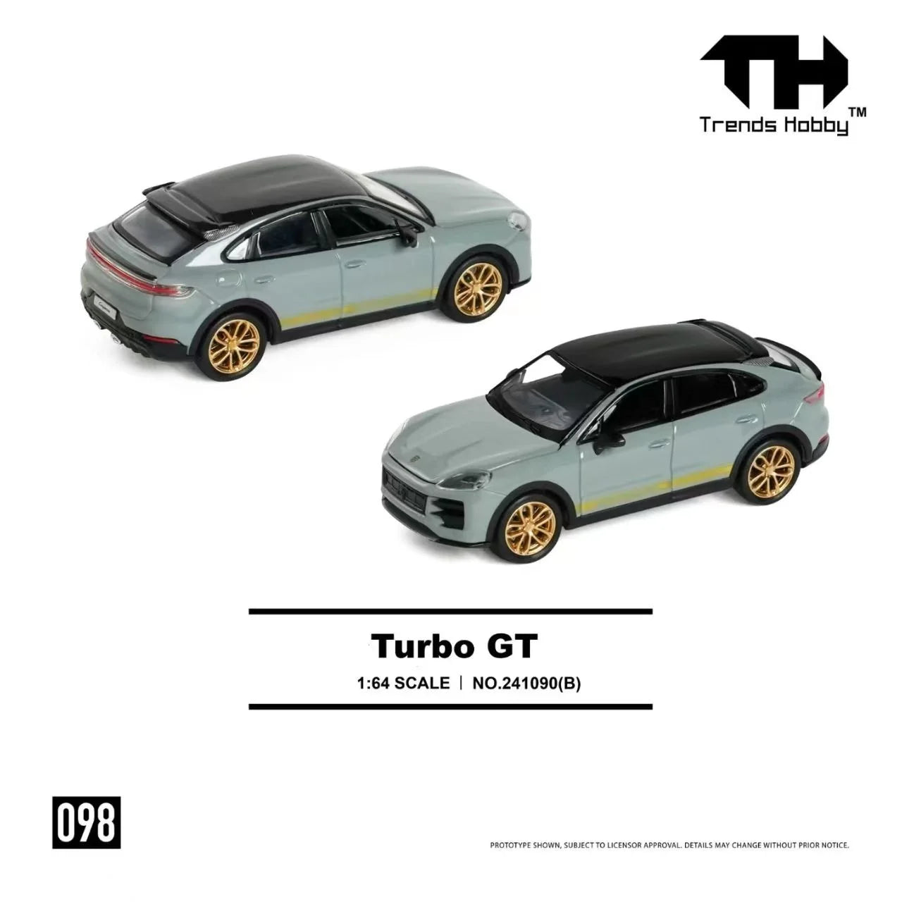 Trends Hobby 1:64 GT1 LM 1988 #26 Champion White / Turbo GT Diecast Model Car