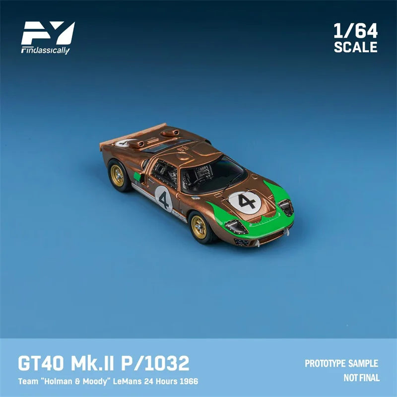 Findclassically 1:64 GT40 Mk.II 1966 Le Mans 24H Limited500 Diecast Model Car
