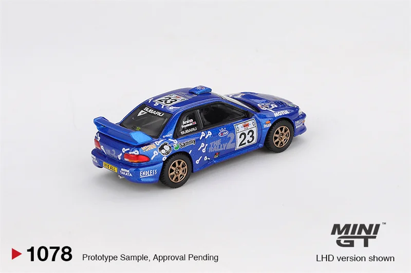 MINI GT 1:64 Impreza WRC99 #23 2000 Acropolis Rally 1078 Diecast Model Car