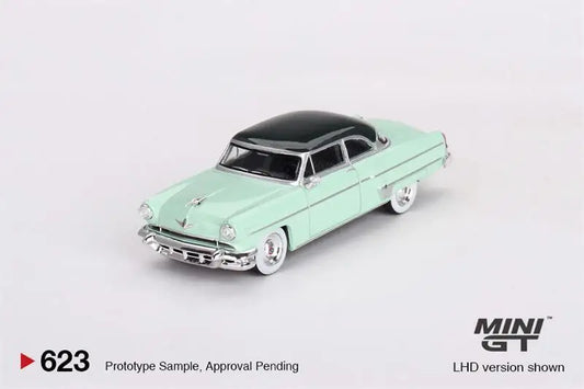 MINI GT 1:64 Lincoln Capri 1954 Parklane Green / Bloomfield  LHD Green Diecast Model Car