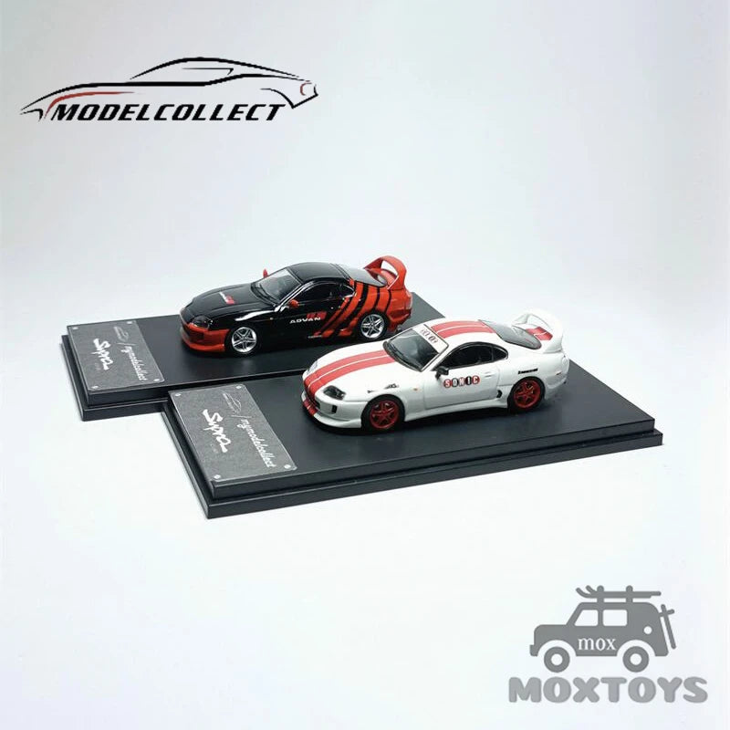 Model Collect MC 1:64 Supra RZ Mk4 A80 (JZA80) Bomex V1 Advan / White limited300 Diecast Model Car