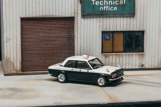 Tarmac Works 1:64 Datsun 510 Police Car Diecast Model Car