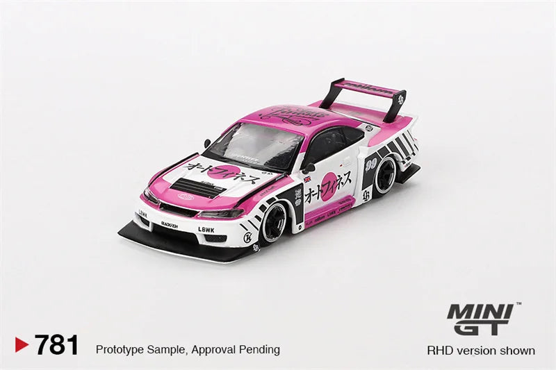 **Pre-Order** MINI GT 1:64 LB-Super Silhouette S15 SILVIA Auto Finesse SEMA 2023 Pink RHD Diecast Model Car