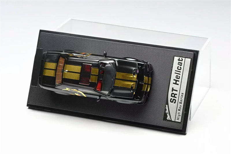Stance Hunters 1:64 SRT Challenger Hellcat Midnight Die-Cast Car Model Miniature Gifts