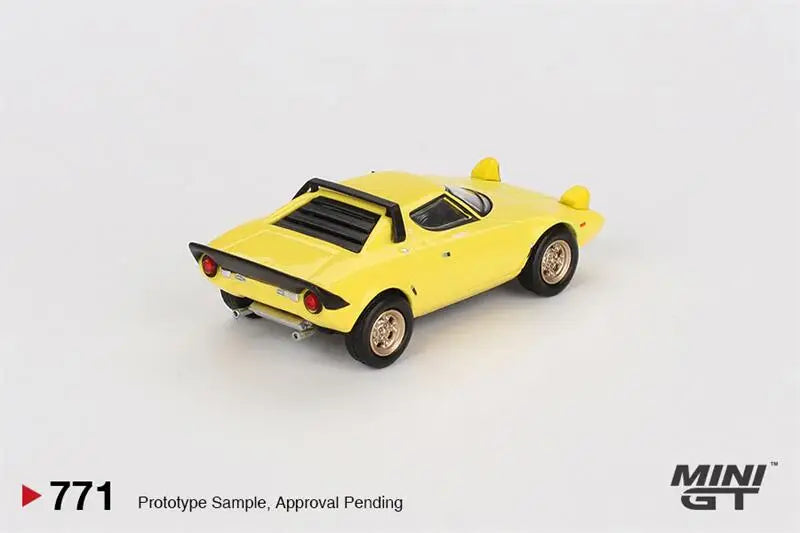 **Pre-Order** MINI GT 1:64 Lancia Stratos HF Stradale Giallo Fly LHD Diecast Model Car