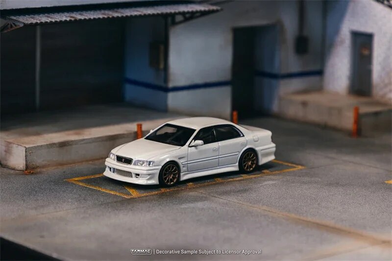Tarmac Works 1:64 Chaser JZX100 White Metallic Diecast Model Car