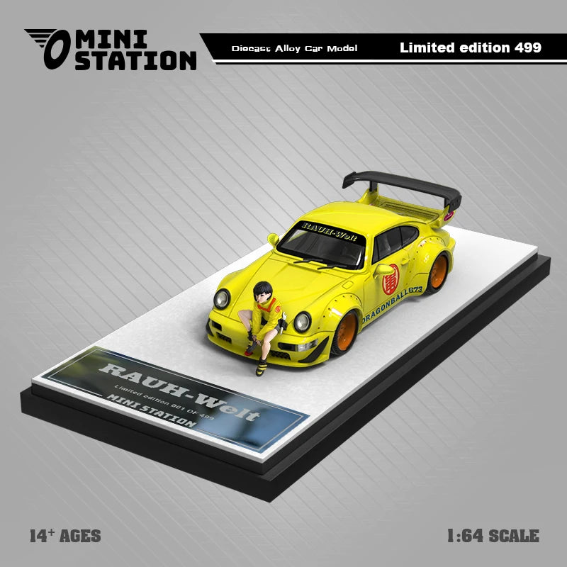 Mini Station  1:64 T1 VAN / RWB 964 DB Diecast Model Car