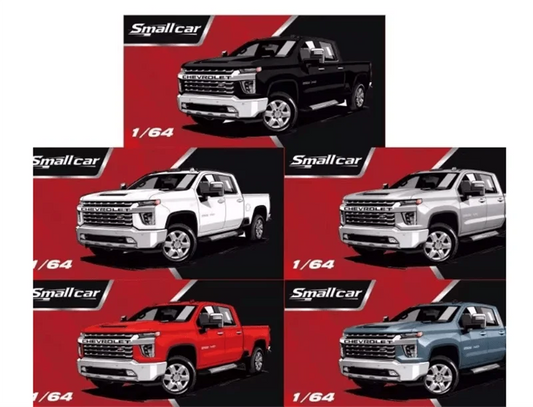 Smallcar 1:64 Silverado 2500 HD Pickup Truck Diecast Model Car