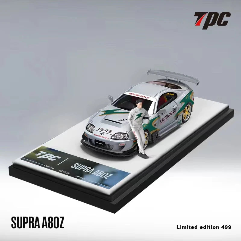 **Pre-Order** TPC 1:64 Supra A80 Z Silver Green limited499 Diecast Model Cars