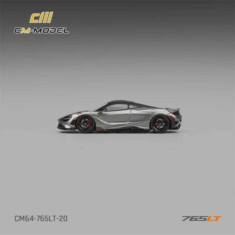 CM MODEL 1:64 765LT Silver Gray Die-Cast Car Model Miniature Gifts