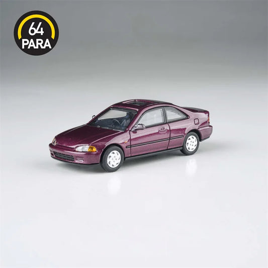 [PreSale]  Para64 1:64 De Tomaso Civic Coupe EJ1 Camellia Red Diecast Model Car