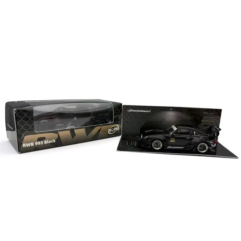 Model Model 1:64 RWB993 Rauh-Welt GT Wing widebody Die-Cast Car Model Miniature Gifts