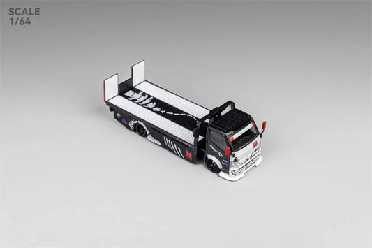 Mega Gear 1:64 SKELETON DINOSAUR CUSTOM TOW TRUCK Die-Cast Car Model Miniature Gifts