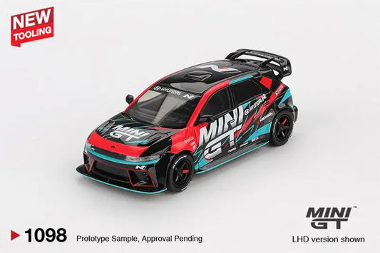 MINI GT 1:64 Hyundai Ioniq 5N RS-01T Tokyo Auto Salon 2025 Die-Cast Car Model Miniature Gifts