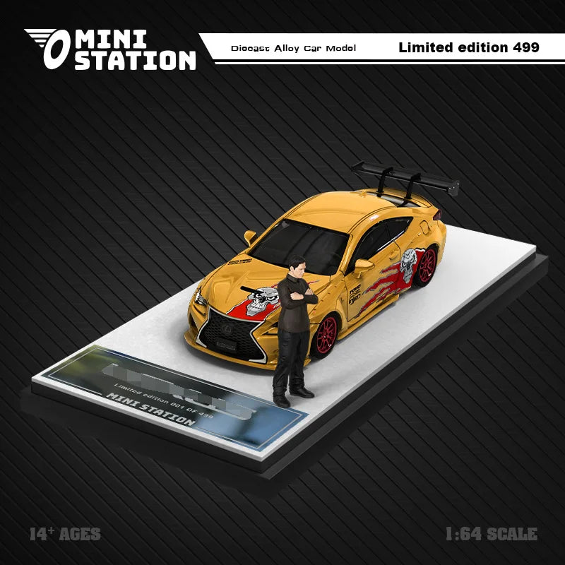 Mini Station  1:64 Need for Speed Black List NO.9 Blue white / NO.14 yellow Diecast Model Car