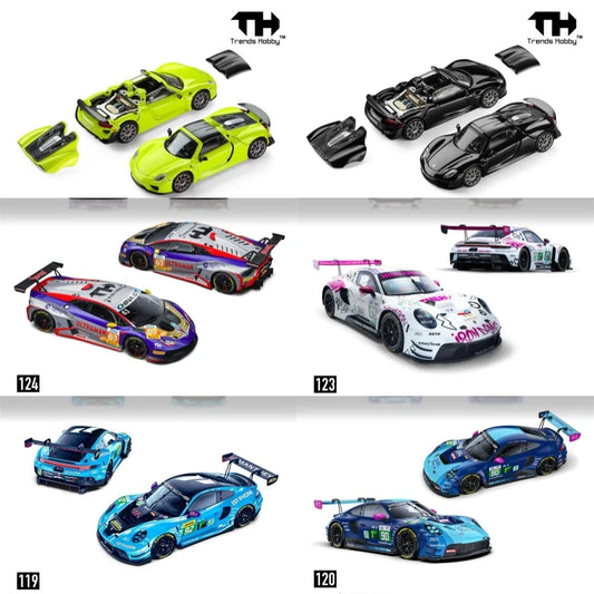 [PreSale] Trends Hobby TH 1:64 Porsche GT3 R LeMans 24H Spyder Huracan GT3 EVO2 China GT 2026 Absolute Racing Diecast Model Car