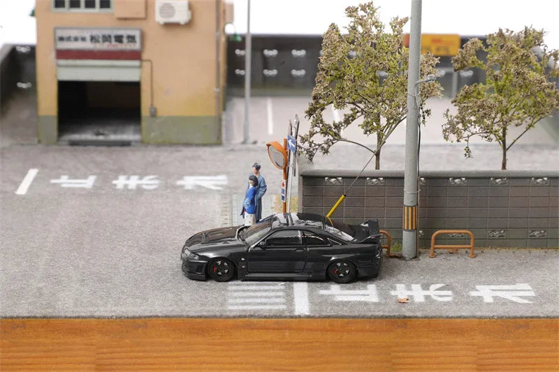 Focal Horizon FH 1:64 Skyline GT-R R33 Nismo 400R Full Carbon Black Limited999 Diecast Model Car