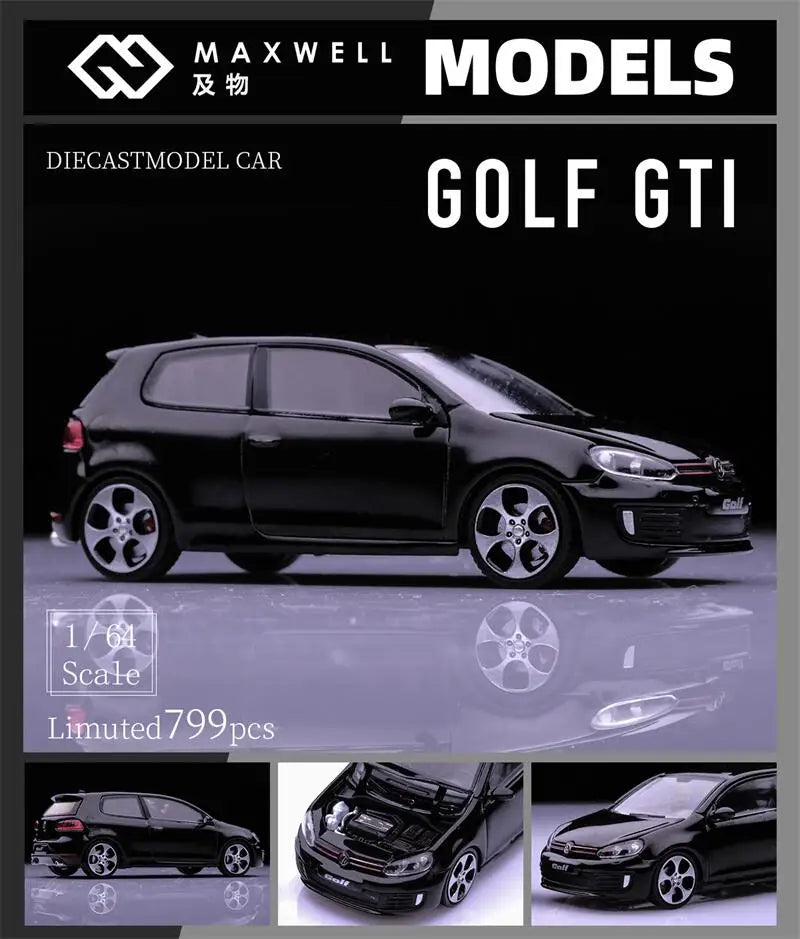 MaxWell 1:64 GOLF GTI MK6 limited799 Diecast Model Car