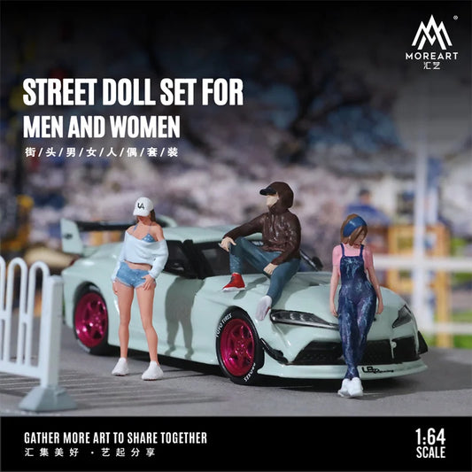 **Pre-Order** MoreArt 1:64 STREET DOLL SET FOR MEN AND WOMEN Figure set