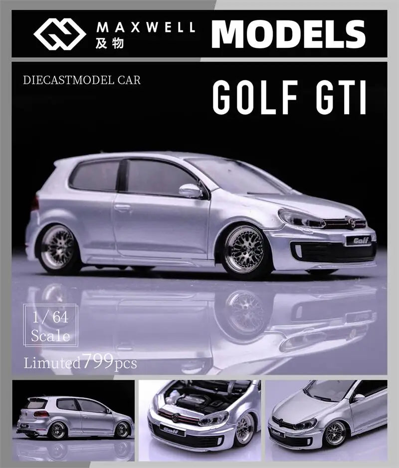 MaxWell 1:64 GOLF GTI MK6 limited799 Diecast Model Car