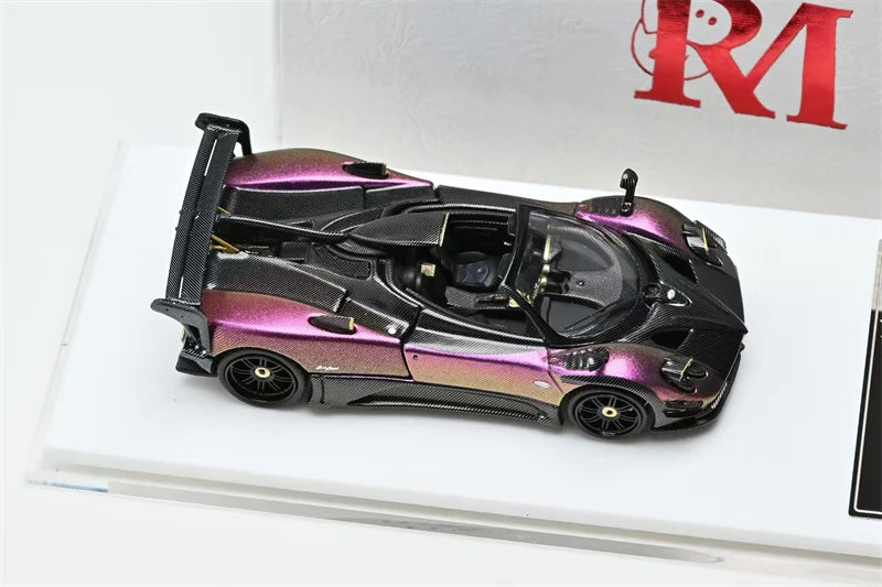 Rhino Model 1:64 Zonda Pagani 760 MY Chrome Chameleon Die-Cast Car Model Miniature Gifts